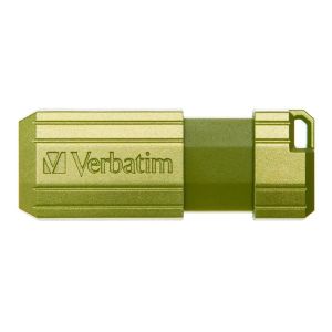 Verbatim USB flash disk, USB 2.0, 32GB, Store,N,Go PinStripe, zelený, 49958, pre archiváciu dát